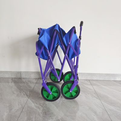 Vagone portatile di campeggio di piegatura del carrello della mano della ruota a 8 pollici del PVC del carretto del panno di doppi strati