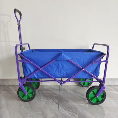 Vagone portatile di campeggio di piegatura del carrello della mano della ruota a 8 pollici del PVC del carretto del panno di doppi strati