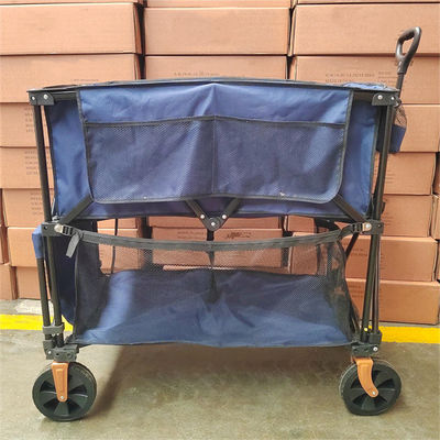 Grande capacità di carico del doppio carretto di Decker Collapsible Handle Folding Trolley