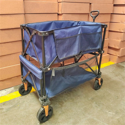 Grande capacità di carico del doppio carretto di Decker Collapsible Handle Folding Trolley