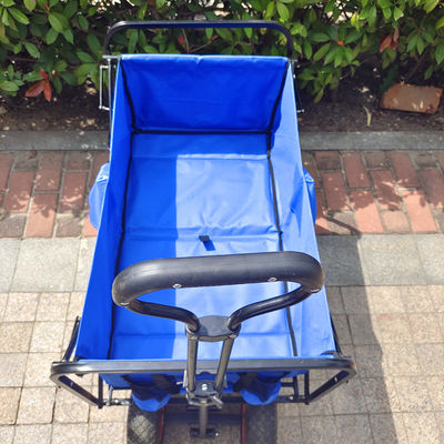 Vagone pratico pieghevole di piegatura del carrello degli strumenti delle ruote del carretto 3.00-4 della spiaggia della maniglia regolabile