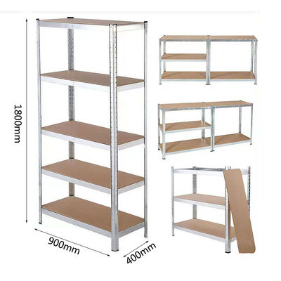 Ripiani a 5 livelli Ripiani metallici regolabili multiuso senza bulloni 180x90x40CM