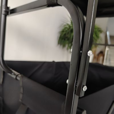 Carro pieghevole pieghevole con tetto rimovibile Carro pieghevole utilitario con ruote girevoli a 360 gradi