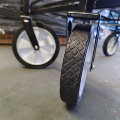 Carro pieghevole pieghevole con tetto rimovibile Carro pieghevole utilitario con ruote girevoli a 360 gradi