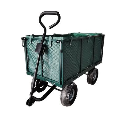 Carro da giardino a maglia metallica a quattro ruote - Perfetto per attività all'aria aperta