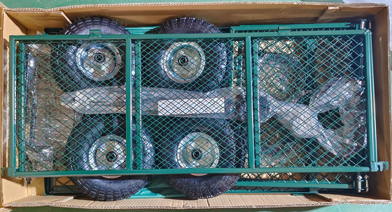 44.66 Lbs Green Heavy Duty Detachable Garden Mesh Cart per professionisti