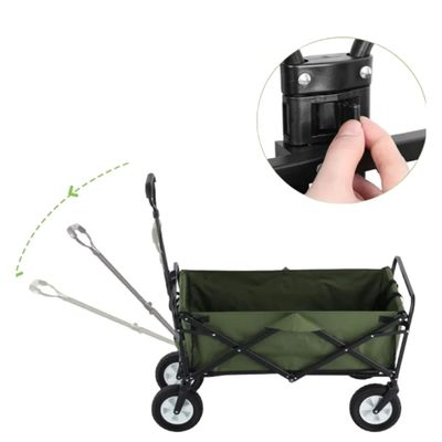 Materiale in acciaio carrello pieghevole a doppio piano 600D tessuto in PVC Oxford