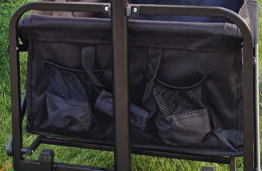 Carrello pieghevole a tela in acciaio costruito con materiale in PVC 600D Oxford